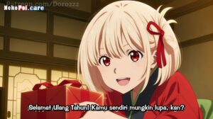 Poster [L2D-AI SUB INDO ] Hadiah Ulang Tahun Paling Special Nishikigi Chisato & Inoue Takina – Lycoris Recoil